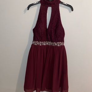 I wore this dress to a homecoming dance! It’s like a dark purple!